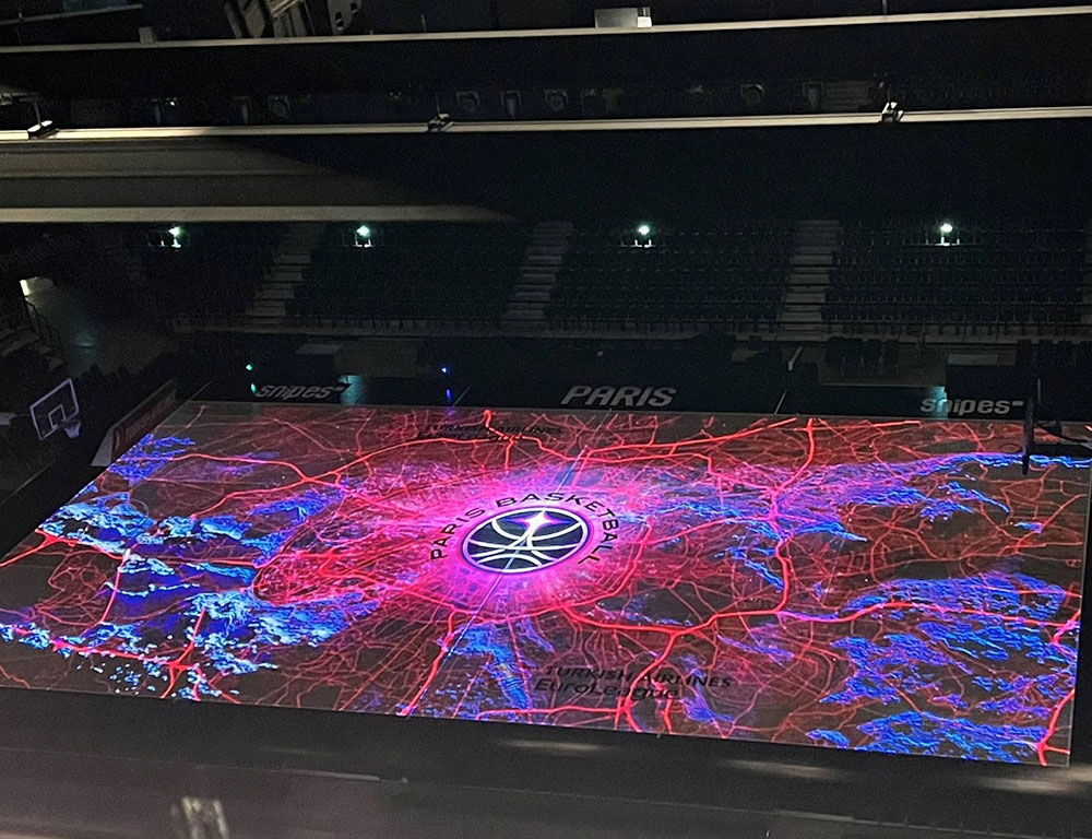 Digital Projection lights up the court with Paris Basketball