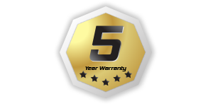 5 Year Warranty